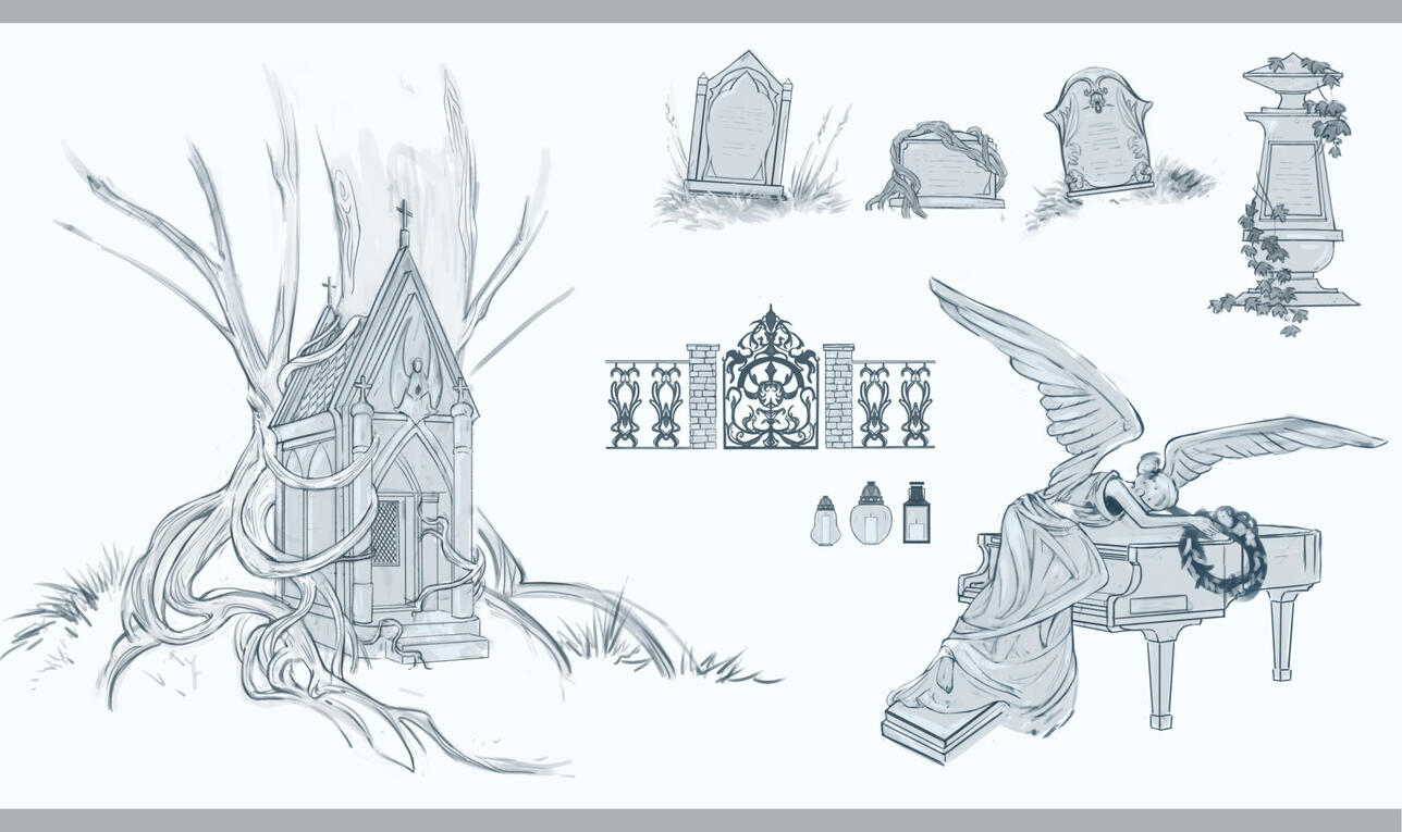 Overgrown cemetery Overgrown cemetery